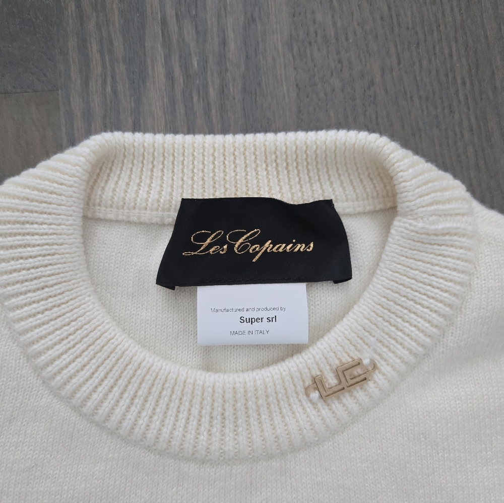 $799 Les Copains Crew Neck Virgin Wool Sweater S (EU 40) - Picture 2 of 7